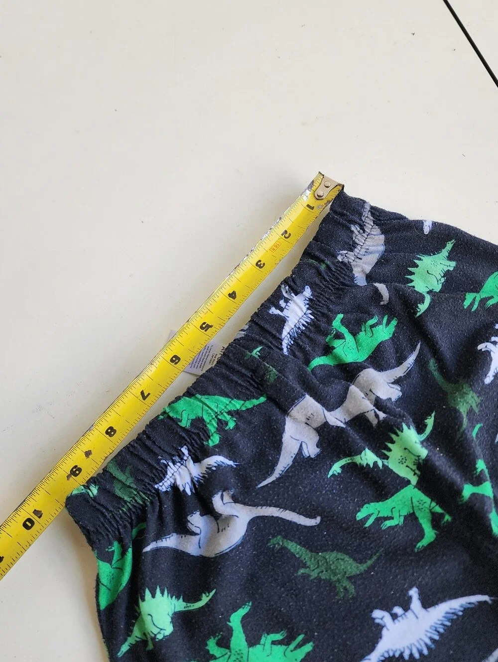 Set Of 3 Carter's Dinosaur Boy's Short Sleeve Fleece Pajama Set Sz 7